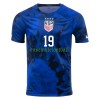 Maillot de Supporter Etats-Unis DUNN 19 Extérieur Coupe du Monde 2022 Pour Homme